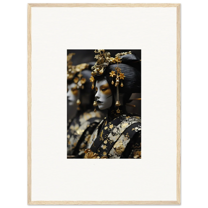 Ornately decorated figure with gold accents, perfect for Ethereal Dream Whispers canvas print