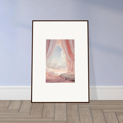 Framed canvas print of a dreamy desert landscape for stylish room decoration