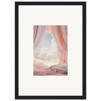 Framed canvas print of a dreamy pink landscape for your room decoration dreamscape portal