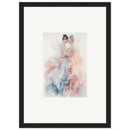 Watercolor dancer in pastel dress from Ethereal Lacework Wispers special edition art™