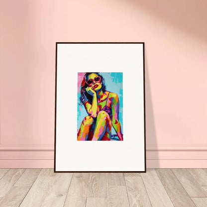 Vibrant abstract canvas print of a person for unique room decoration mindscape reverie