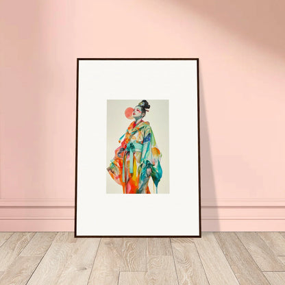 Colorful abstract figure in flowing robes, perfect for a rainbow essence room decoration