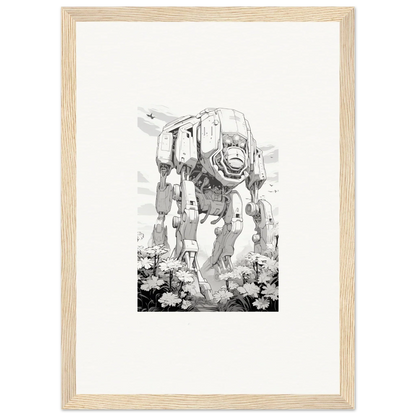 Mechanical quadrupedal walker wall art for cool room decoration in Ethereal Robo-Scape