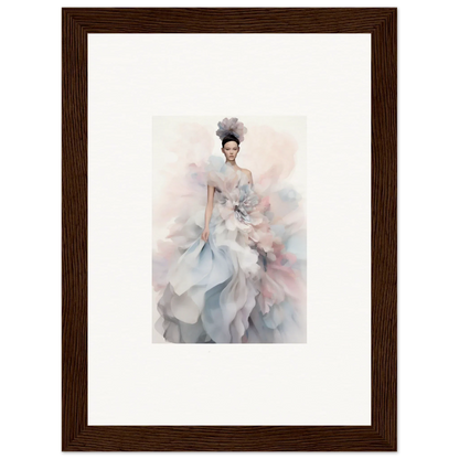 Ethereal Watercolor Painting of a Figure in a Gown from Ethereal Satin Interlude Art