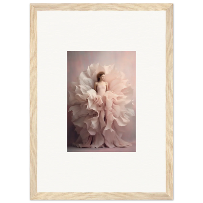 Framed art of a figure in ethereal light for Ethereal Silence Blossoms special edition