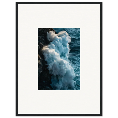 Crashing ocean wave with foam, perfect for a canvas print wall art decoration