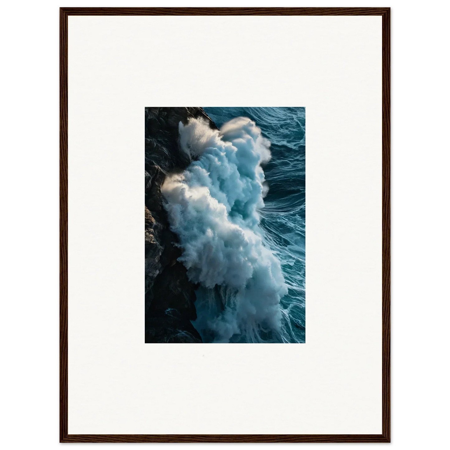 Crashing ocean wave canvas print, perfect wall art for room decoration