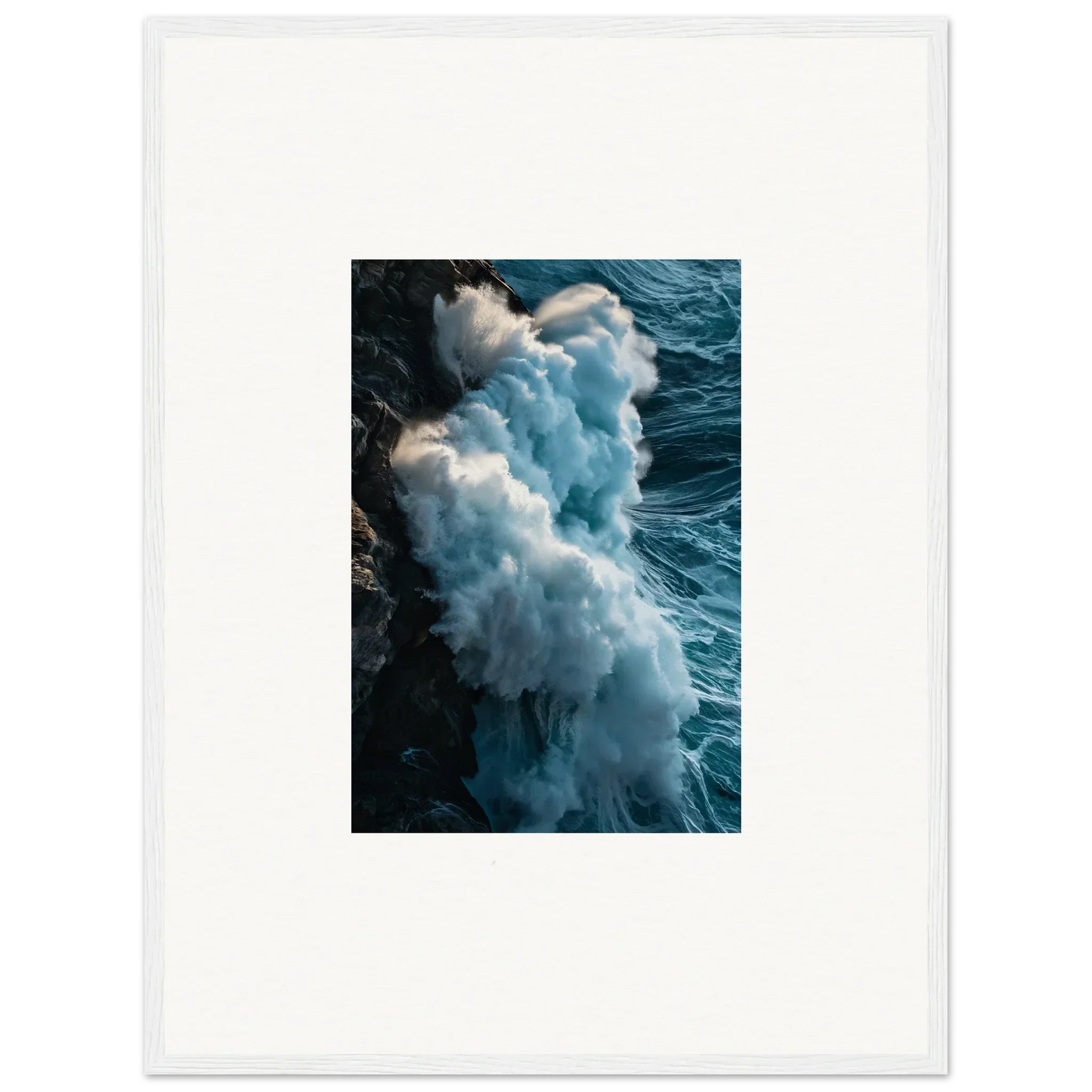 Crashing ocean wave foam, perfect for your room decoration as canvas print wall art