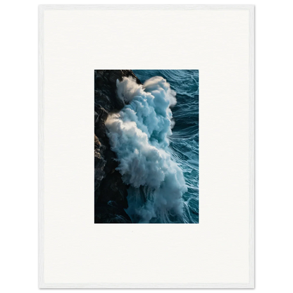 Crashing ocean wave foam, perfect for your room decoration as canvas print wall art