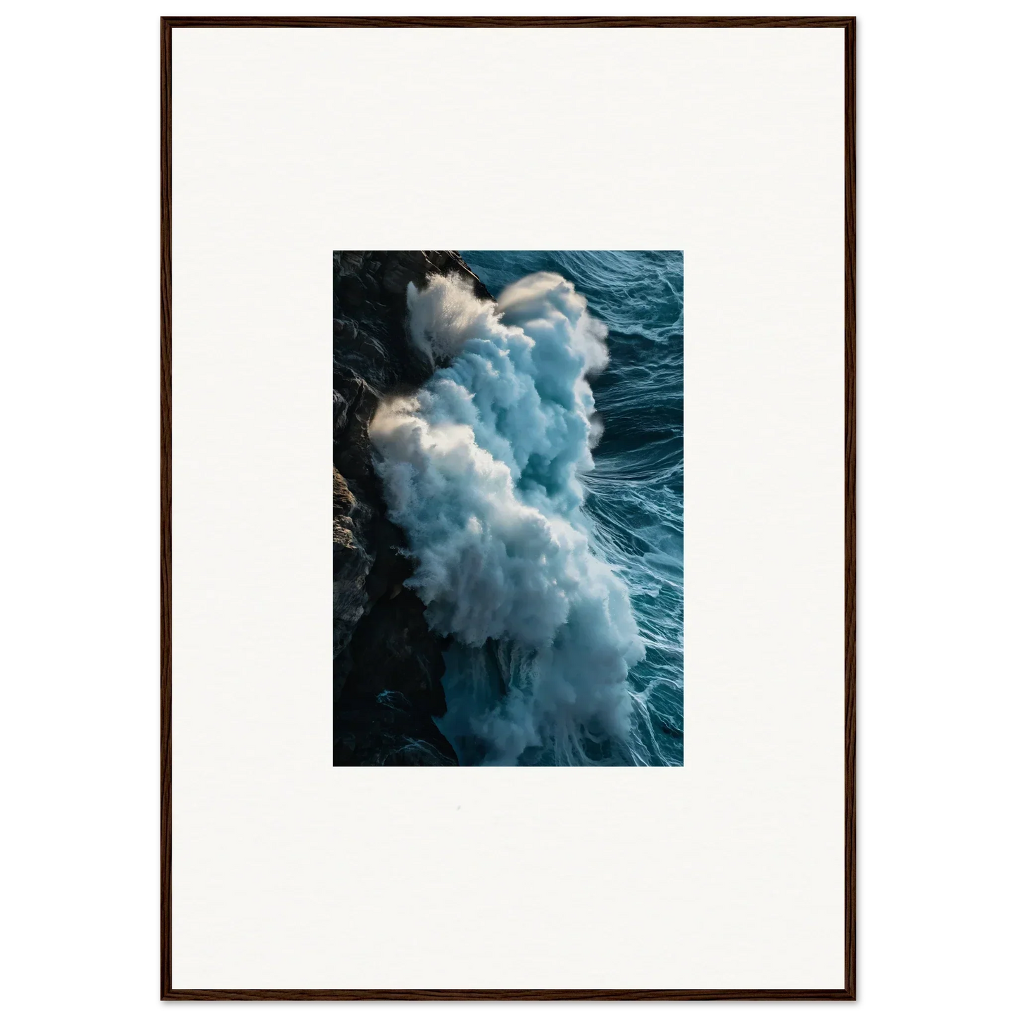 Crashing ocean wave canvas print, perfect for room decoration or wall art vibes