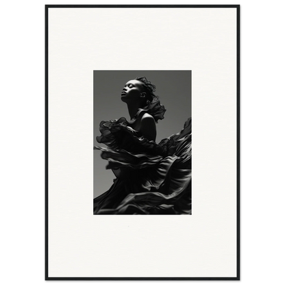 Dramatic black and white image of a person for Ethereal Twilight Reverie wall art