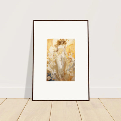 Framed canvas print of an ethereal female figure for your Blossom Reverie room decoration