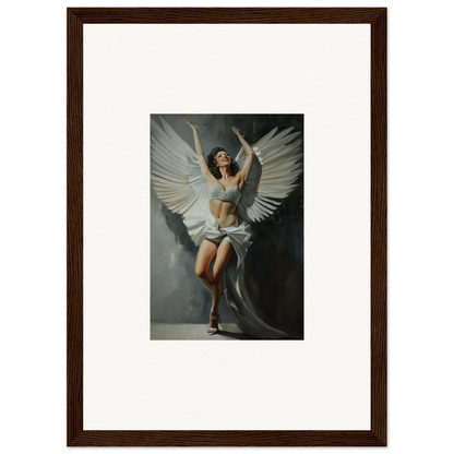 Framed angelic canvas print for bliss paradise room decoration