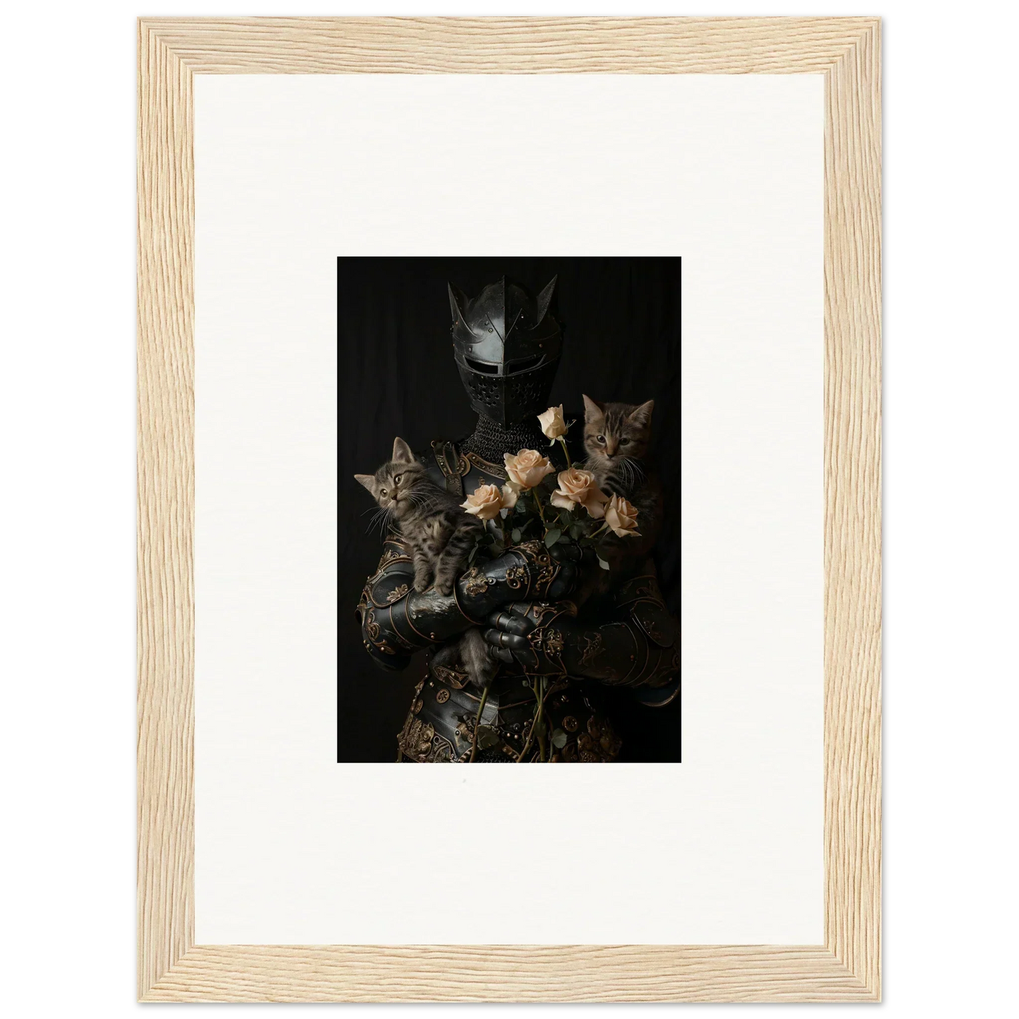 Framed wall art of a dark still life with flowers for Cuddle Chaotica room decor