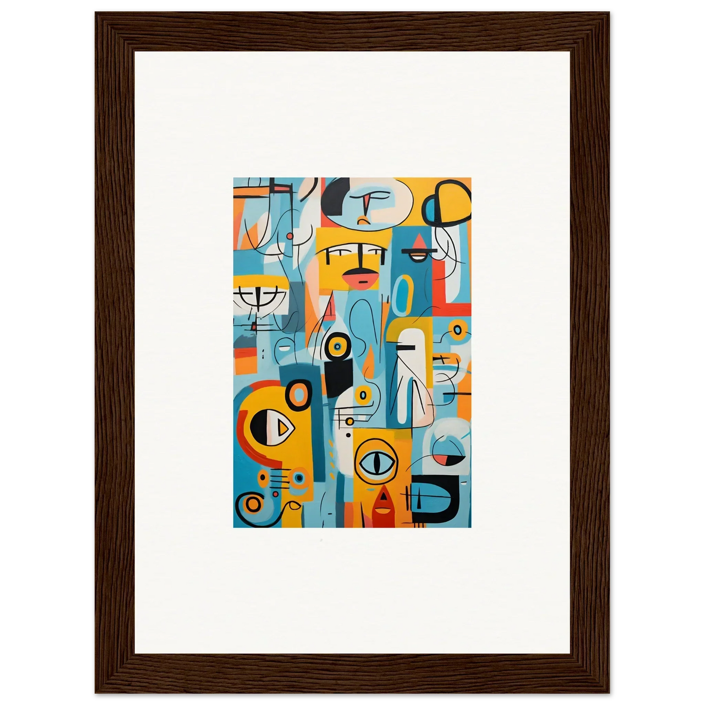 Abstract geometric art in blue, orange, and yellow tones for Fragment Streams Tango special edition art™