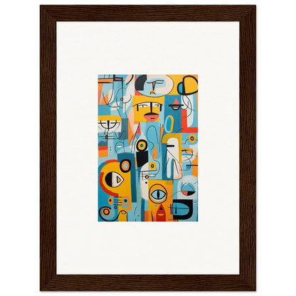 Abstract geometric art in blue, orange, and yellow tones for Fragment Streams Tango special edition art™