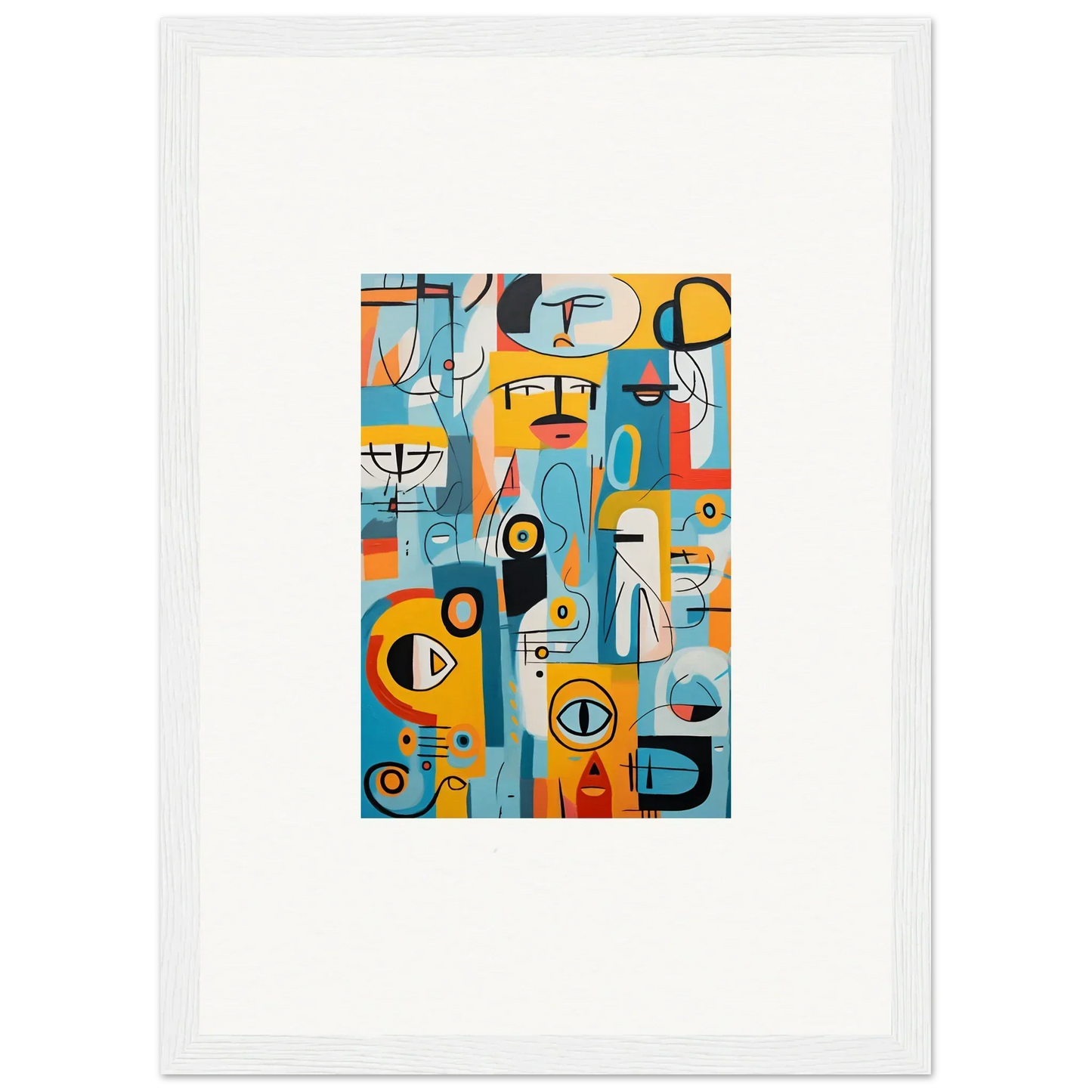 Abstract geometric artwork in blue, orange, and yellow for Fragment Streams Tango special edition art™