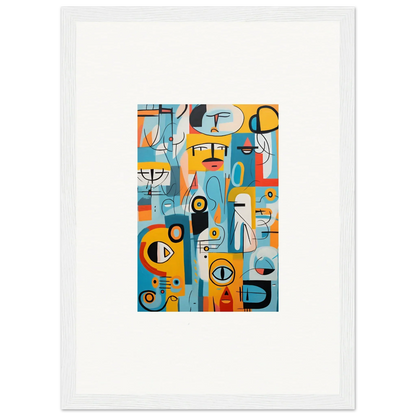 Abstract geometric artwork in blue, orange, and yellow for Fragment Streams Tango special edition art™