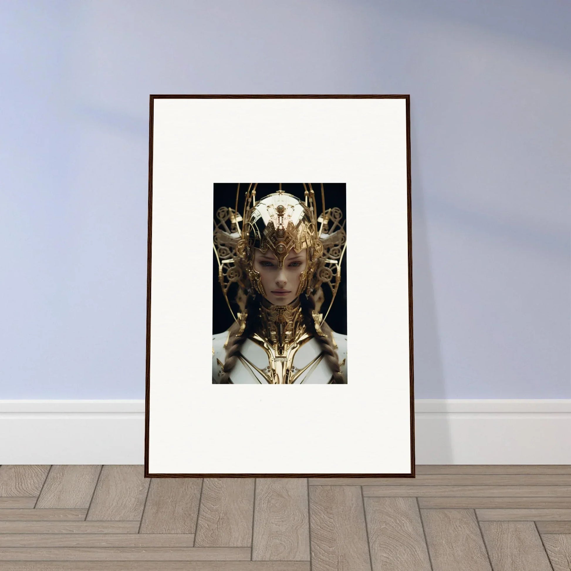 Framed artwork of Future Opulence Rewoven featuring a fantasy-inspired portrait