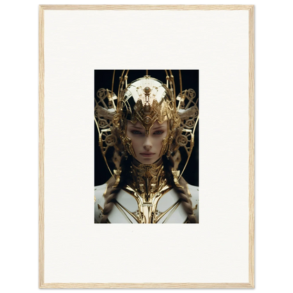 Ornate golden headdress showcasing Future Opulence Rewoven’s intricate details