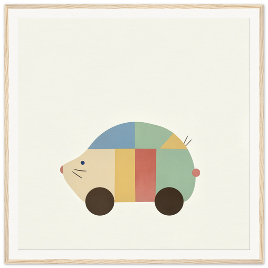 Colorful mouse-shaped toy car with wheels from Geometric Hedgewhimsey special edition