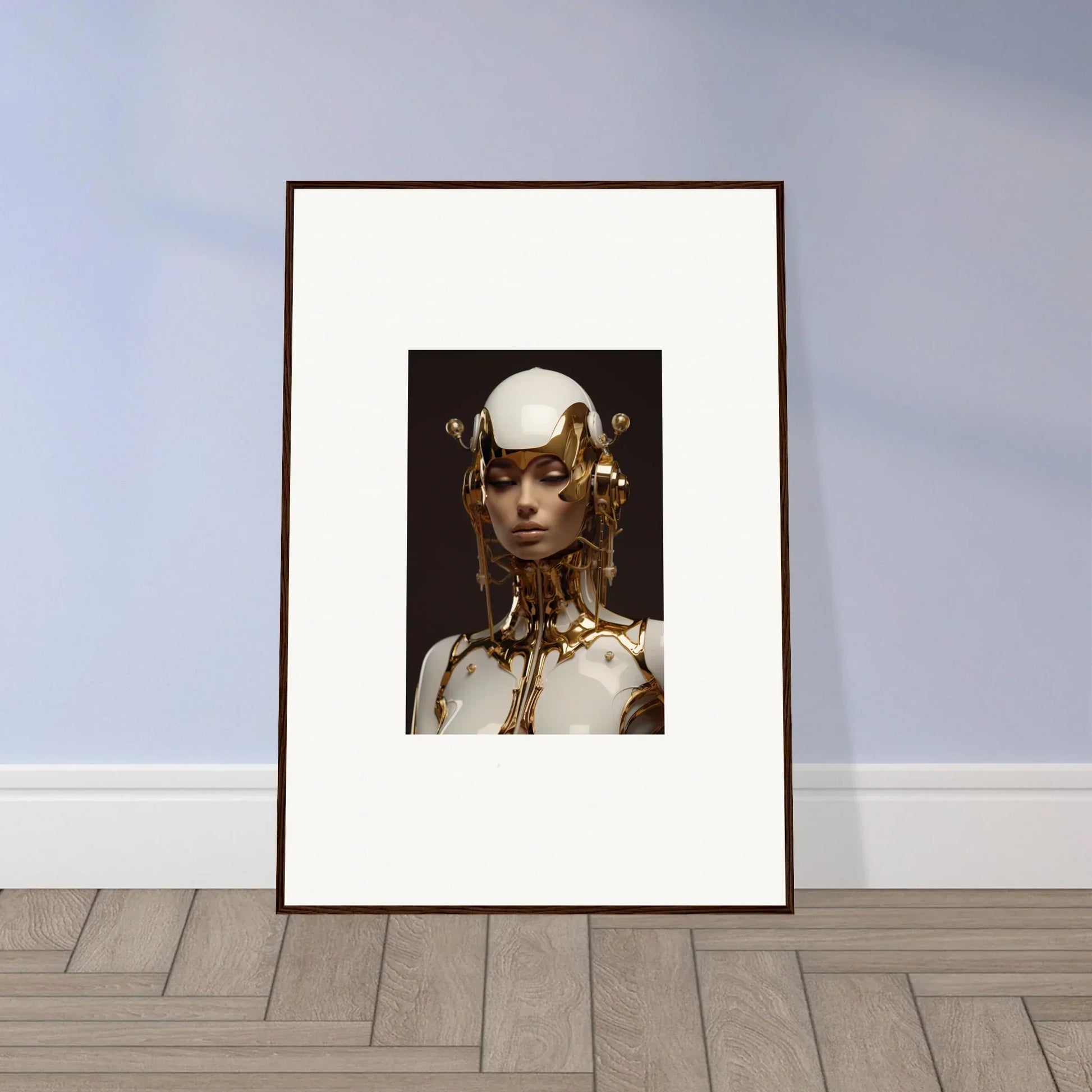 Framed portrait of Gilded Dreamweaver, perfect for room decoration and wall art