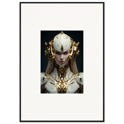 Futuristic humanoid with golden headpiece for Dreamscend Eloquence canvas print decor