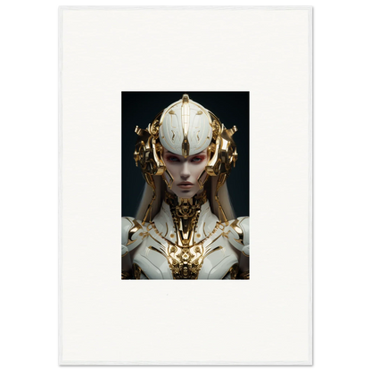 Futuristic humanoid with golden headdress for Dreamscend Eloquence canvas print room decoration