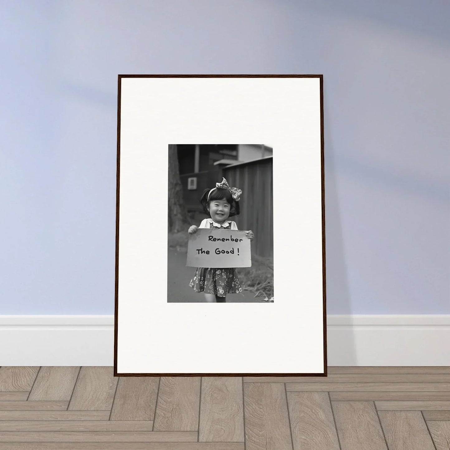 Framed black and white vintage photograph from Hope Embracing Retro special edition art™