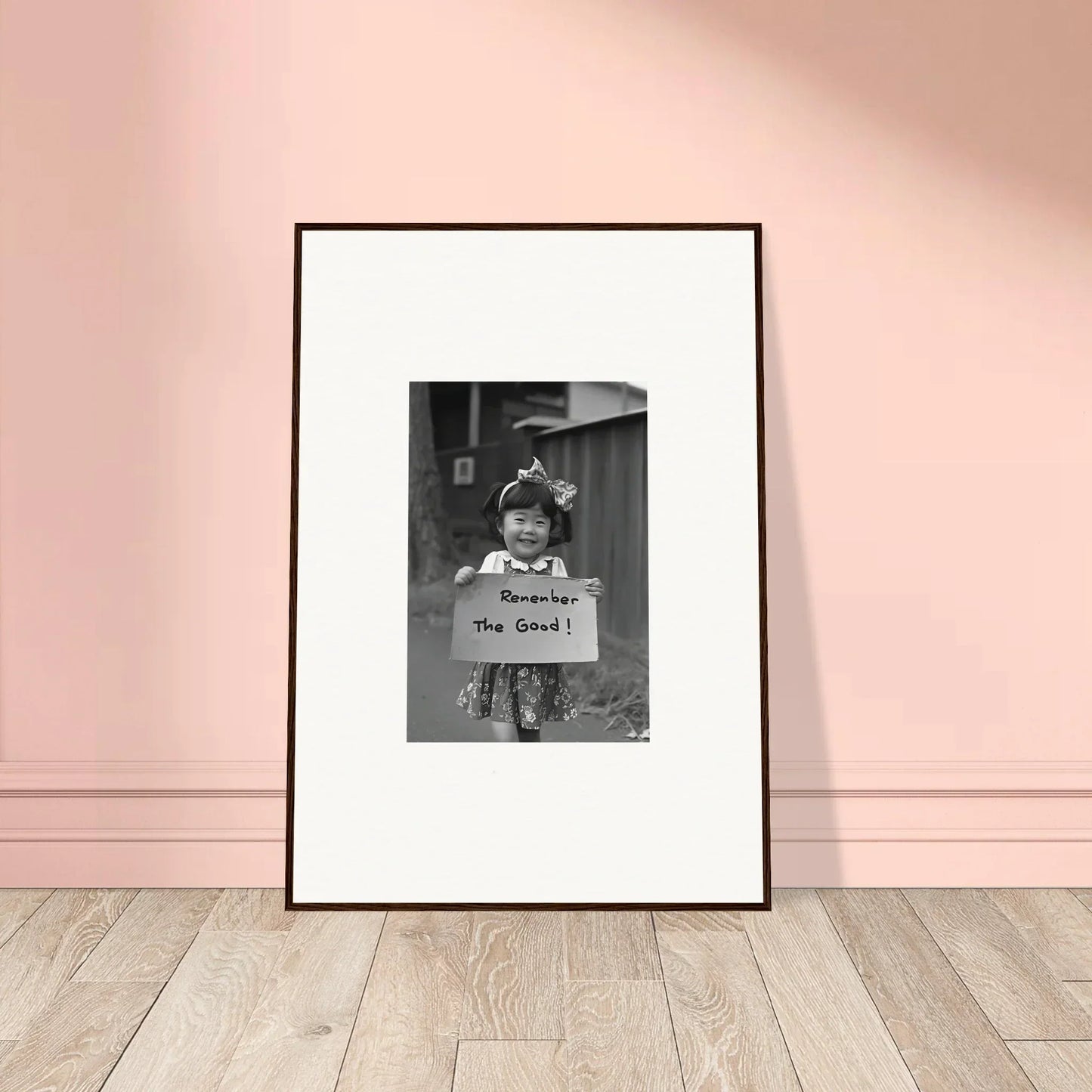 Framed black and white photograph from Hope Embracing Retro special edition art™