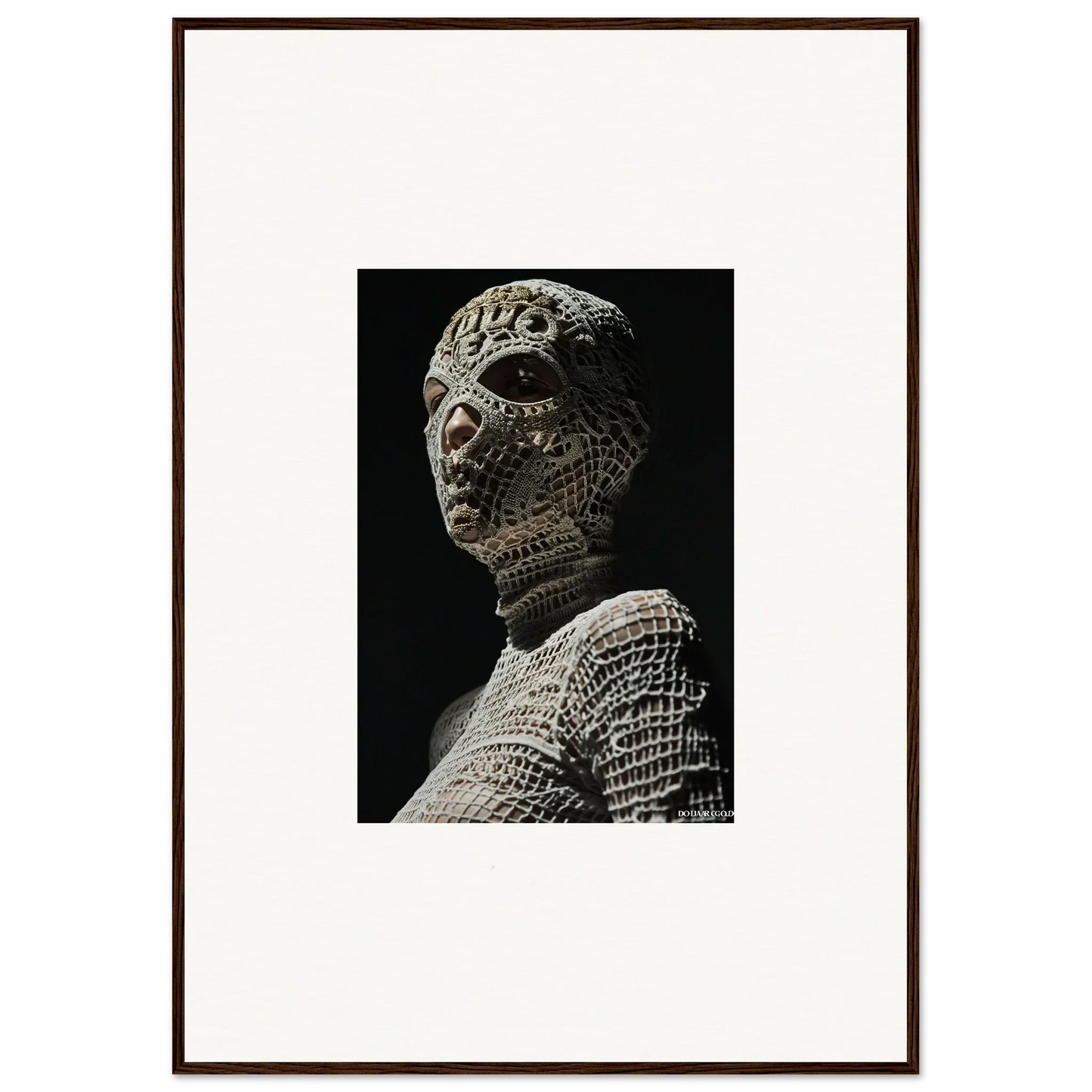 Ancient stone sculpture of a humanoid figure with textured, patterned skin.