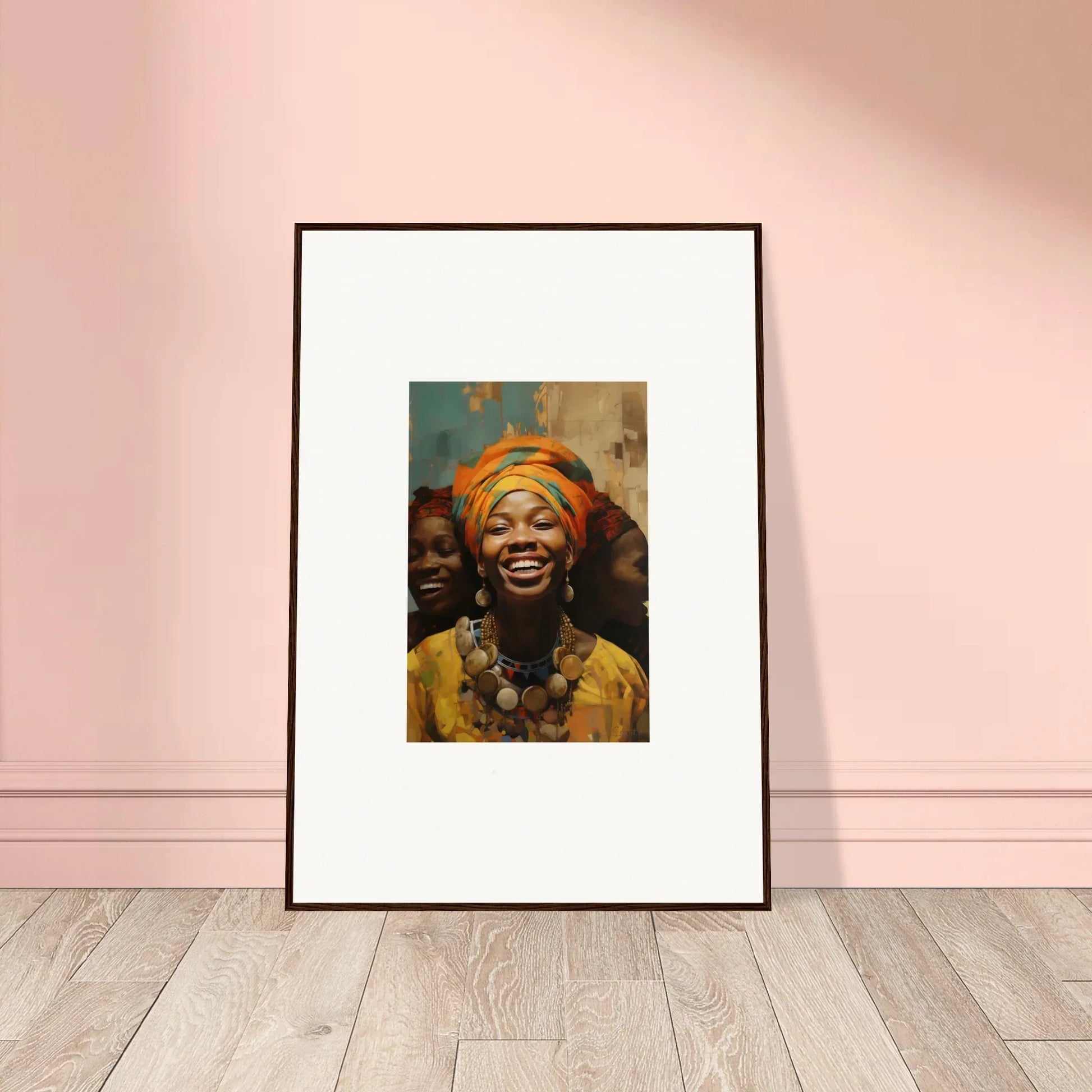 Framed wall art featuring Joyous Spirtbeam with a joyful person in vivid colors