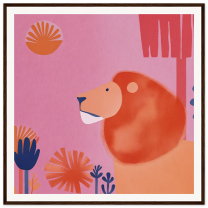 Round orange bear with a gentle expression from Lion’s Psychedelic Serenade