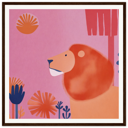 Smiling orange bear with a rounded shape from Lion’s Psychedelic Serenade