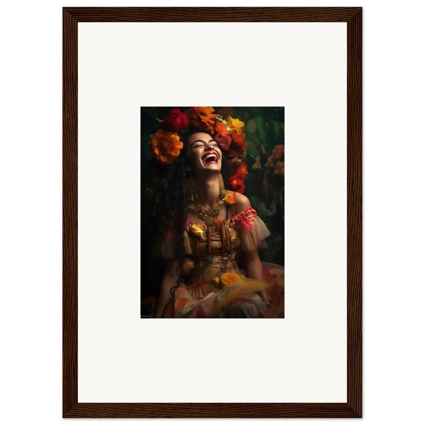 Joyful laughter in autumn blooms from the Lush Dawn Wildfire special edition art™