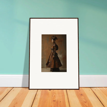 Framed photograph of African sculpture perfect for nostalgia chronicles and room decoration