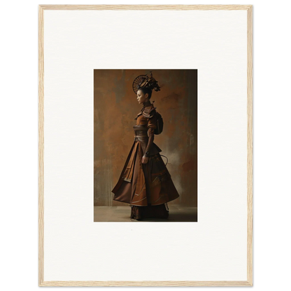 Bronze sculpture of a Victorian woman for nostalgia chronicles room decoration