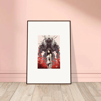 Framed canvas print of Mechanical Amour Reverie, perfect for stylish room decoration