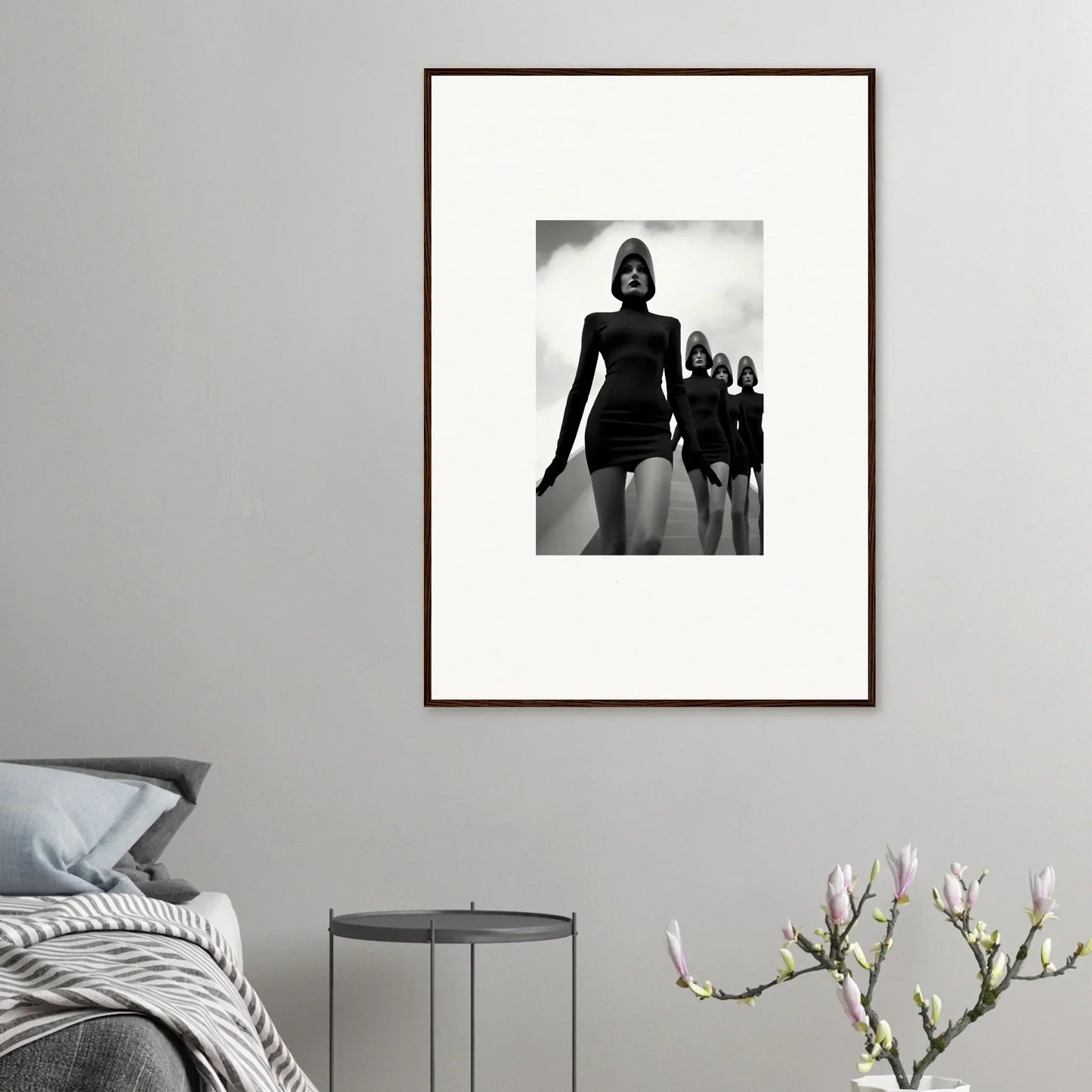 Framed black and white Venus Phantoms photograph for stylish room decor