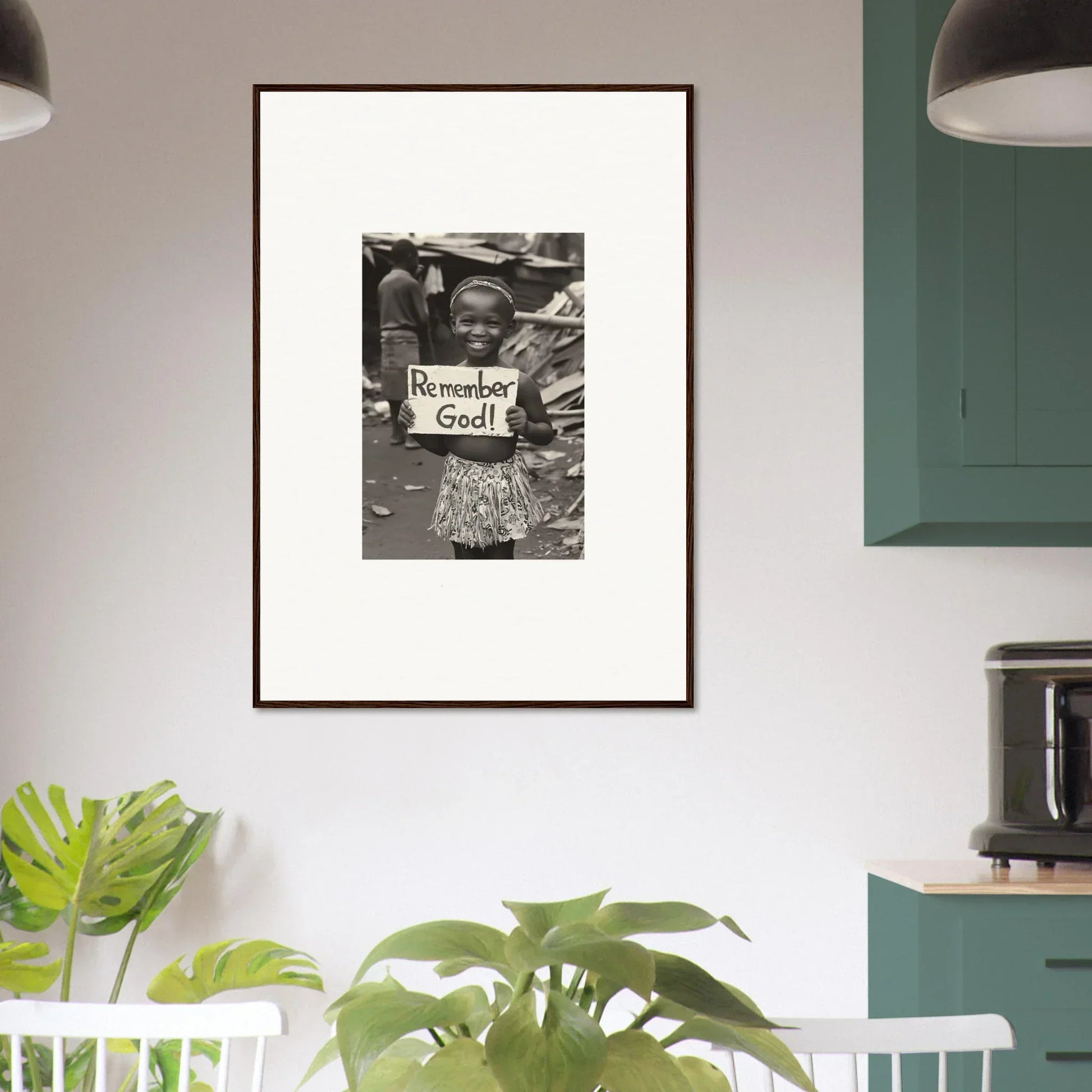 Framed black and white photograph in premium framed wall art from Memory Yet Flowered