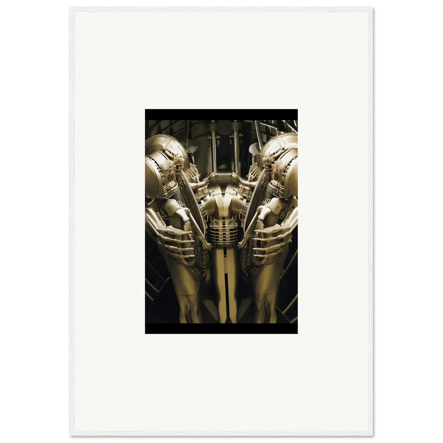 Symmetrical metallic sculpture as unique dreams ballet framed wall art for stylish room decor