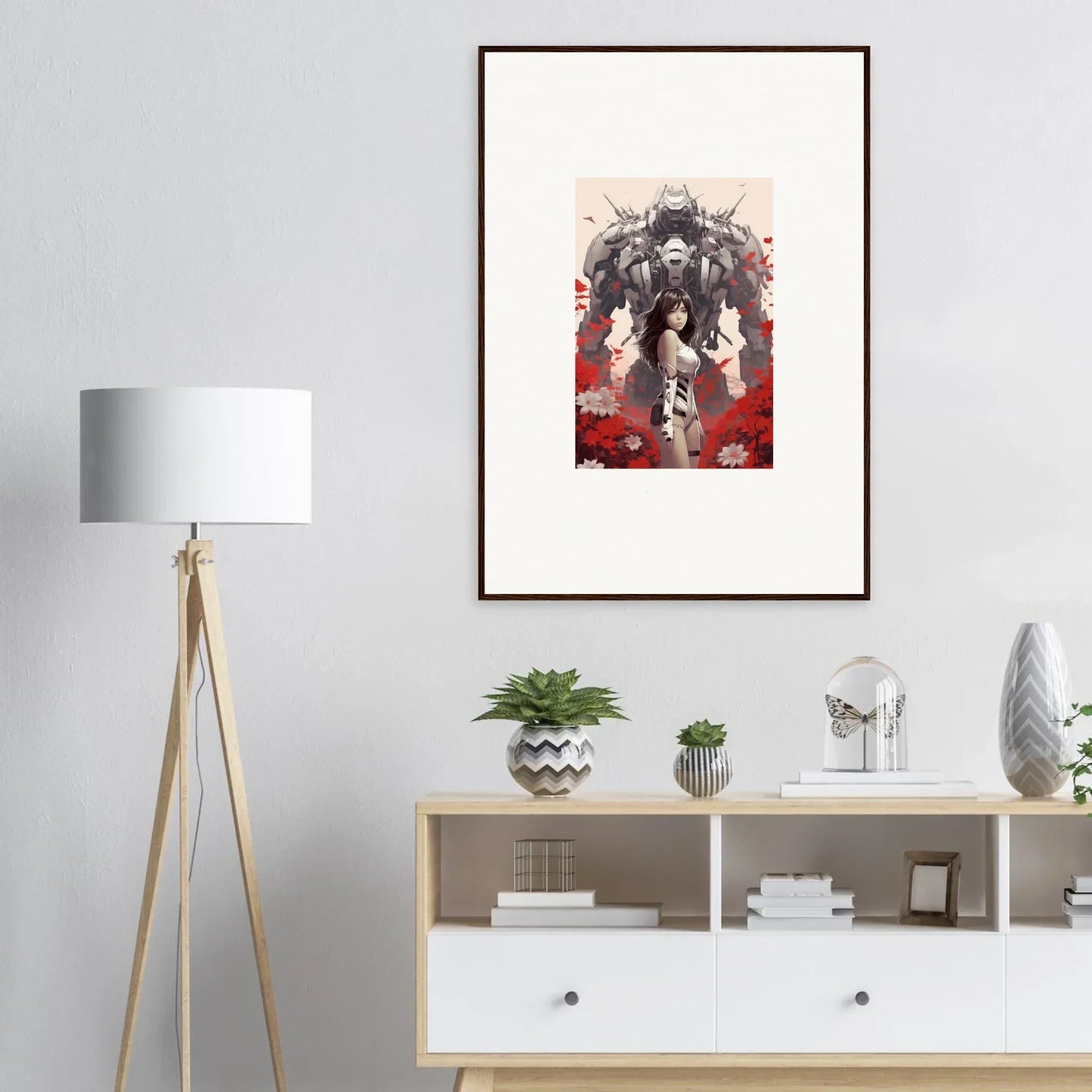 Dark fantasy canvas print featuring Poppy Lucidity for striking room decoration