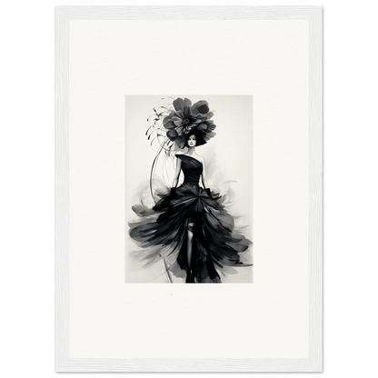 Elegant strapless gown fashion illustration from Midnight Elegance special edition art™