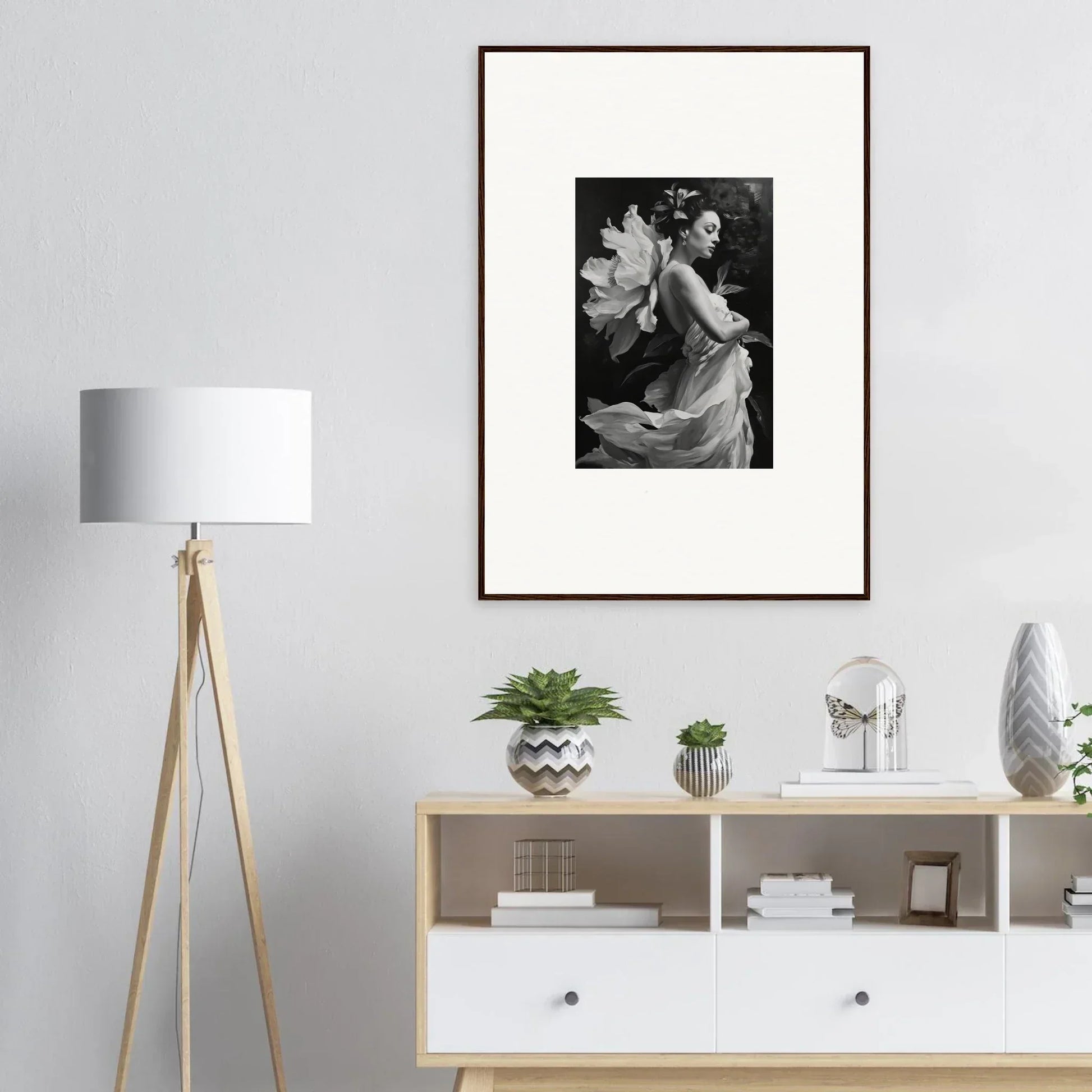 Elegant black and white photo perfect for your Morning Duet Chrysalis room decoration