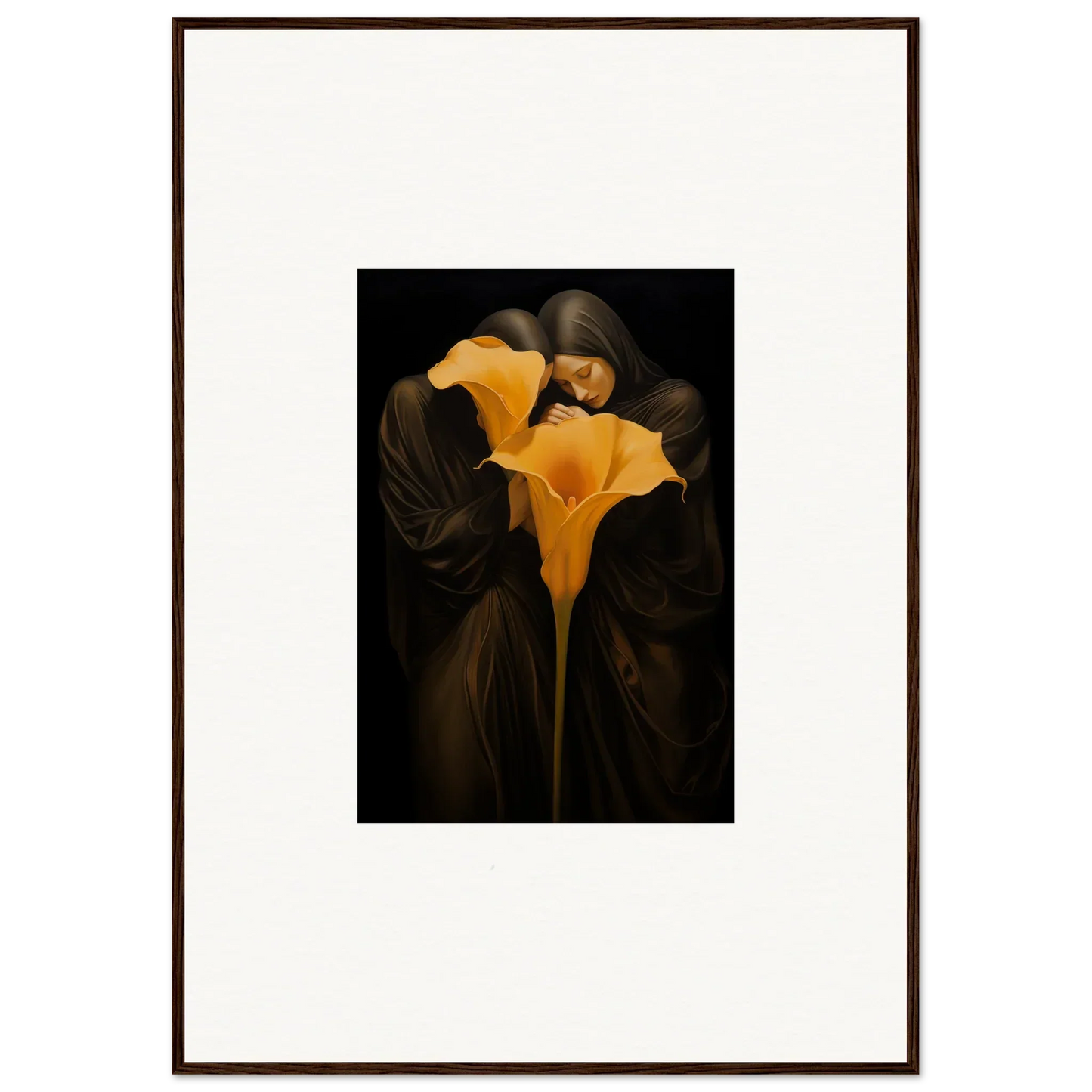 Vibrant Yellow Calla Lily Flower for stylish room decoration, perfect canvas print for bloom couple