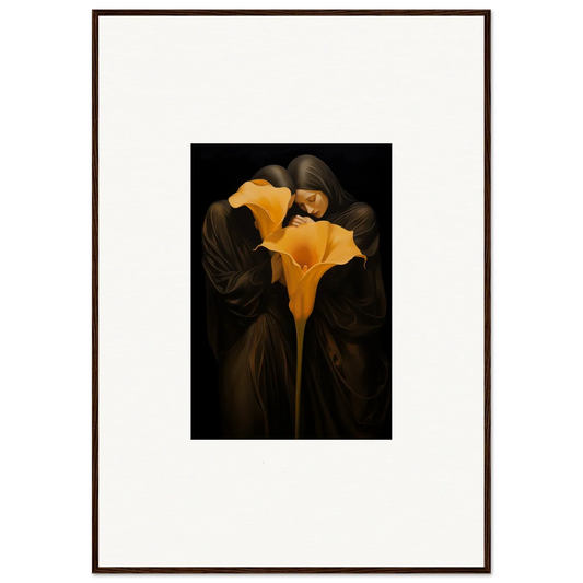 Vibrant Yellow Calla Lily Flower for stylish room decoration, perfect canvas print for bloom couple