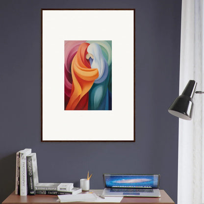 Abstract artwork with warm orange and cool blue in Mystic VesselSpice special edition art™