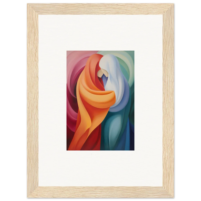 Abstract artwork in orange, red, blue, and white for Mystic VesselSpice special edition art™