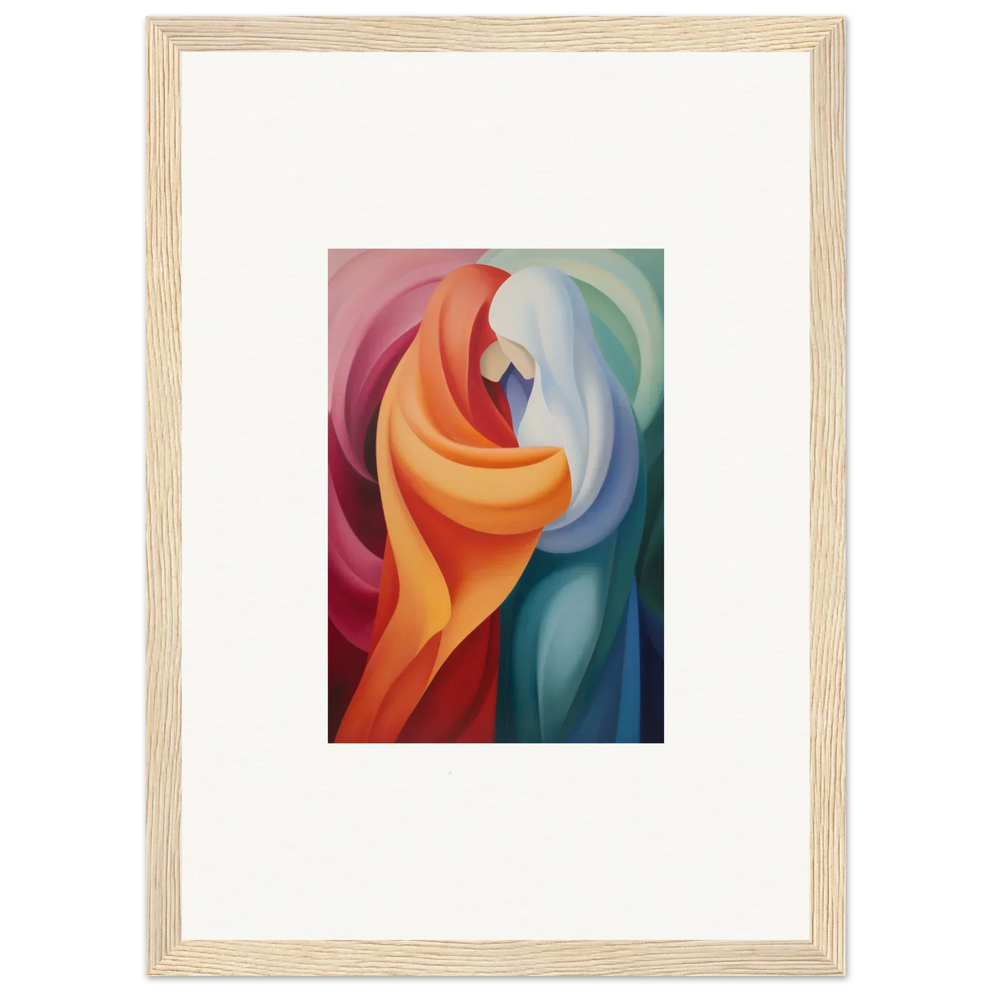 Abstract painting with flowing shapes in bold colors for Mystic VesselSpice special edition art™