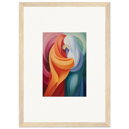 Abstract painting with flowing shapes in bold colors for Mystic VesselSpice special edition art™